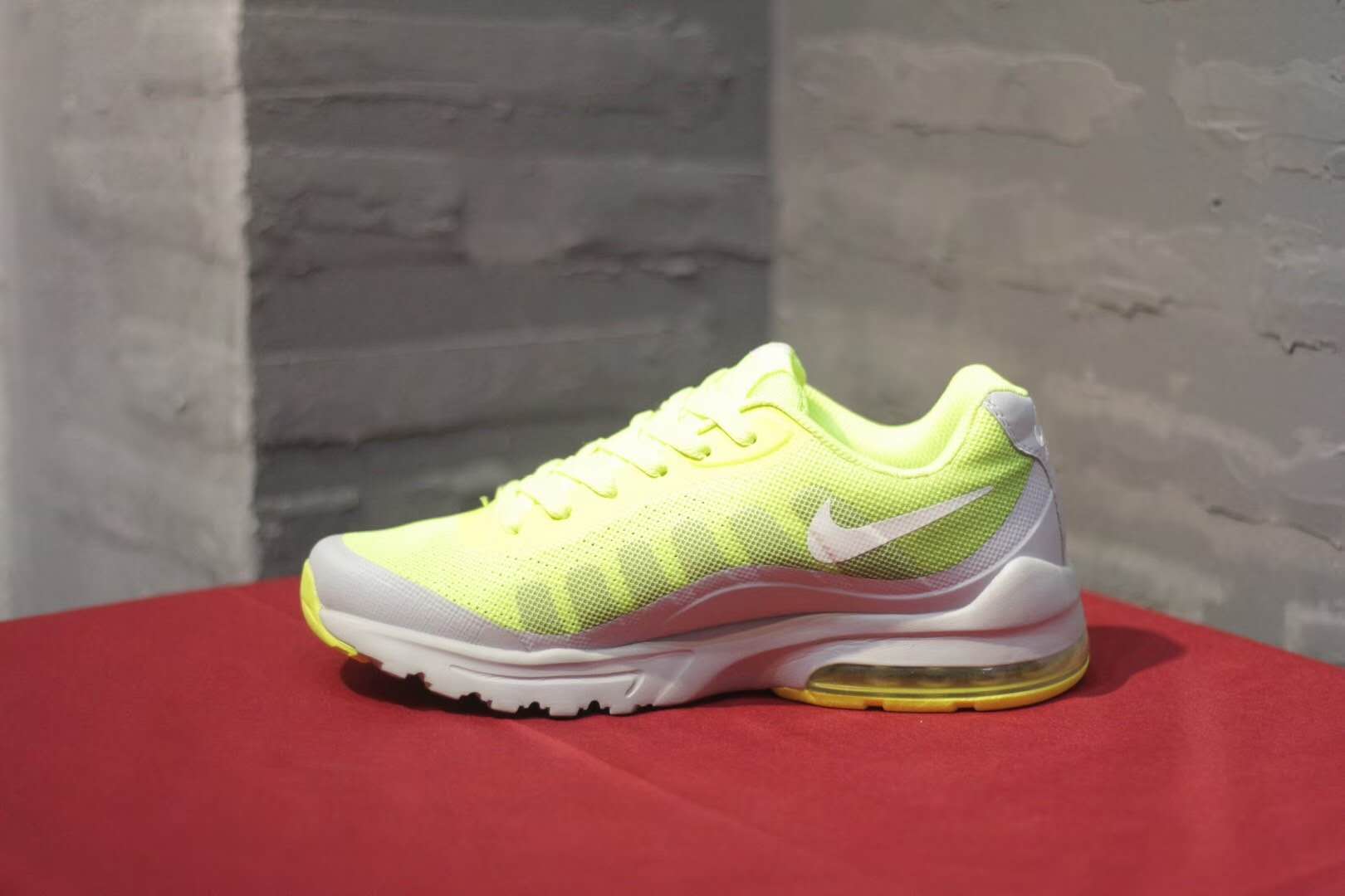 Nike Air Max Invigor Print 95 Fluorscent Green White Shoes - Click Image to Close